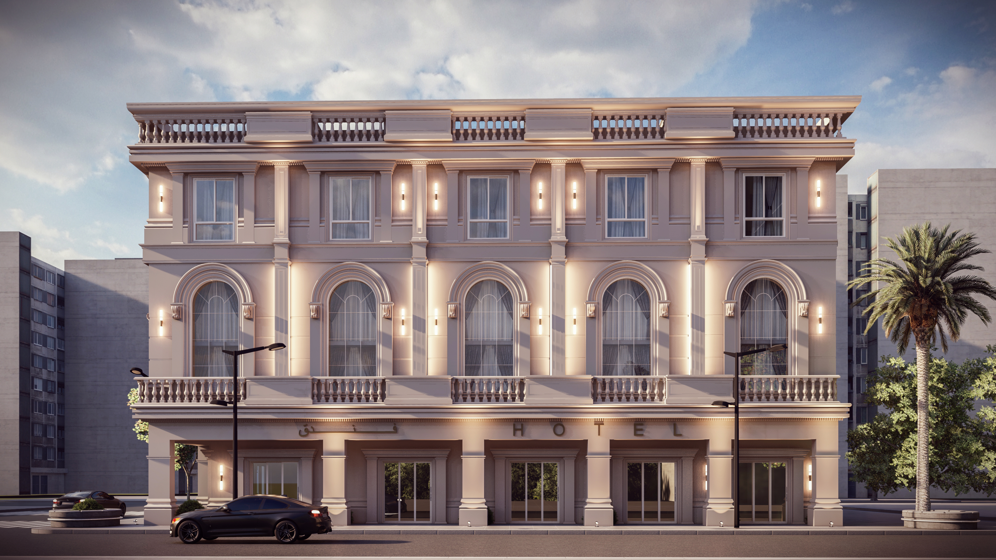 酒店古典式外观丨Arch. Rehab Nabil-6
