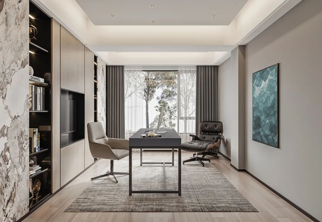 东湖苑蓝波湾别墅设计丨中国苏州丨上海陈尹周室内设计-40