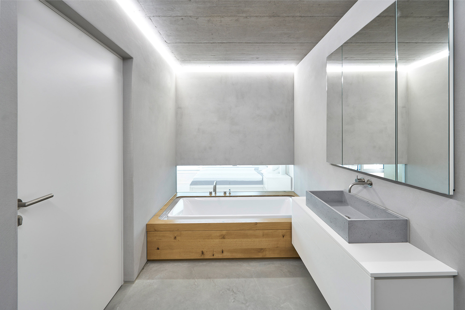 混凝土与木匠家具的完美融合-21