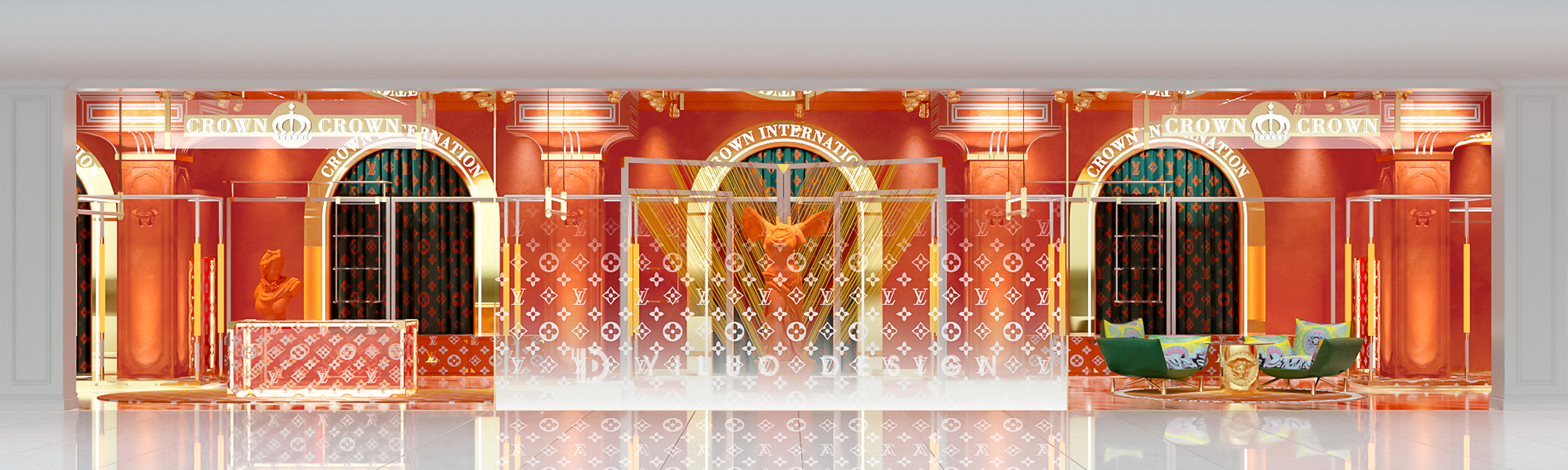 CROWN 男装潮牌空间快闪店形象设计丨中国广州丨YLD STUDIO-6