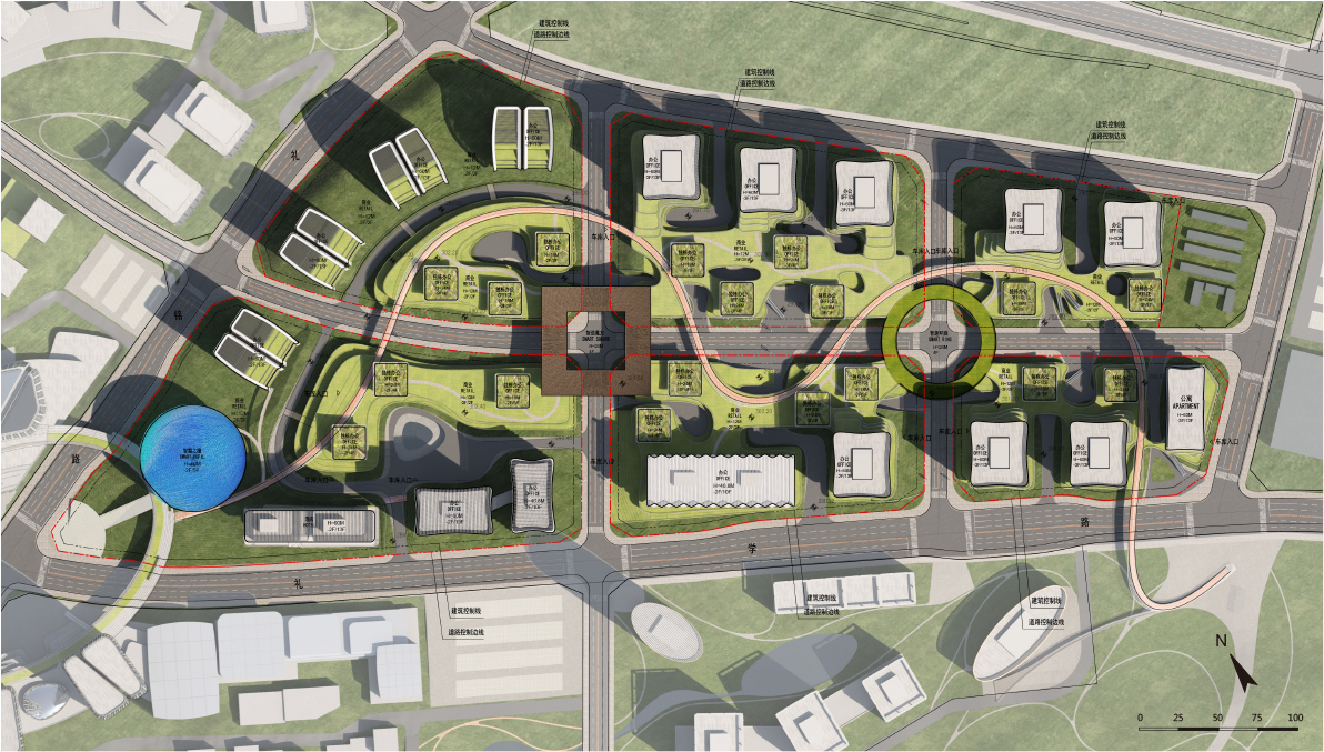 重庆礼嘉智慧公园创新中心西区地块项目丨中国重庆丨Aedas 与中建西南院联合体-23