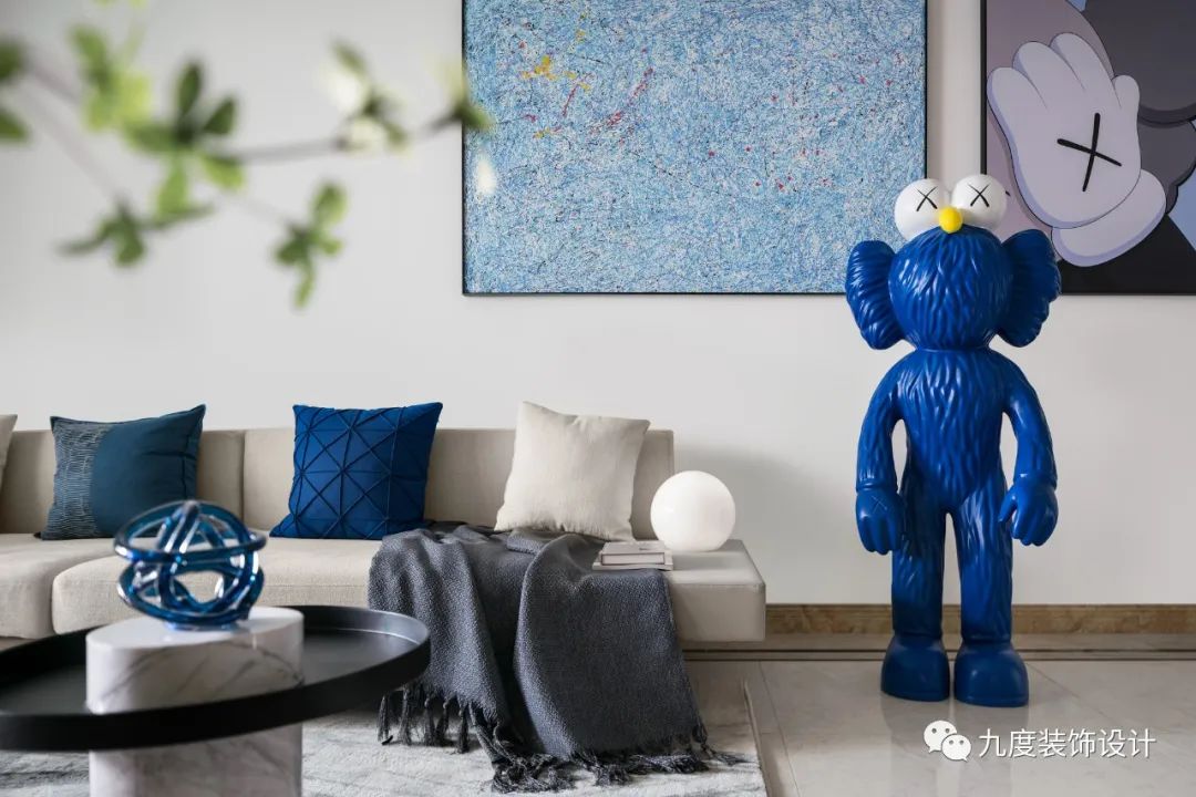 中海·锦江城 KAWS 风格样板间 | 摩登蓝色世界-8
