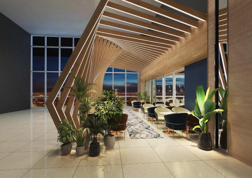 啵派奶茶轻餐厅 | 融入自然元素的浪漫星空设计-14