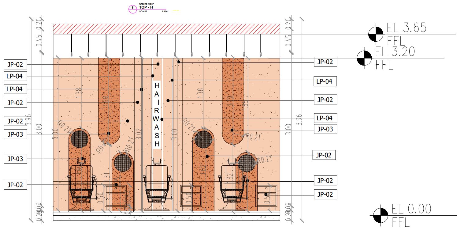 shop drawing for BEAUTY SALON-12