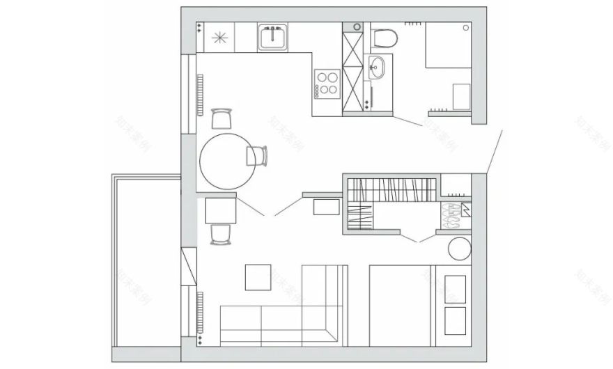 36㎡独居女孩梦想家丨Olga Koposova 和 Yulia Kitkaeva-6