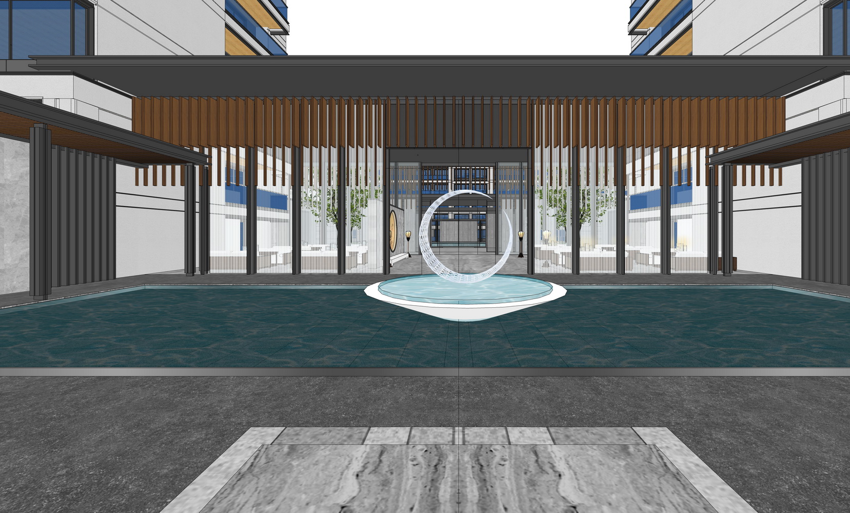 无锡健康家园高层住宅SU模型-2