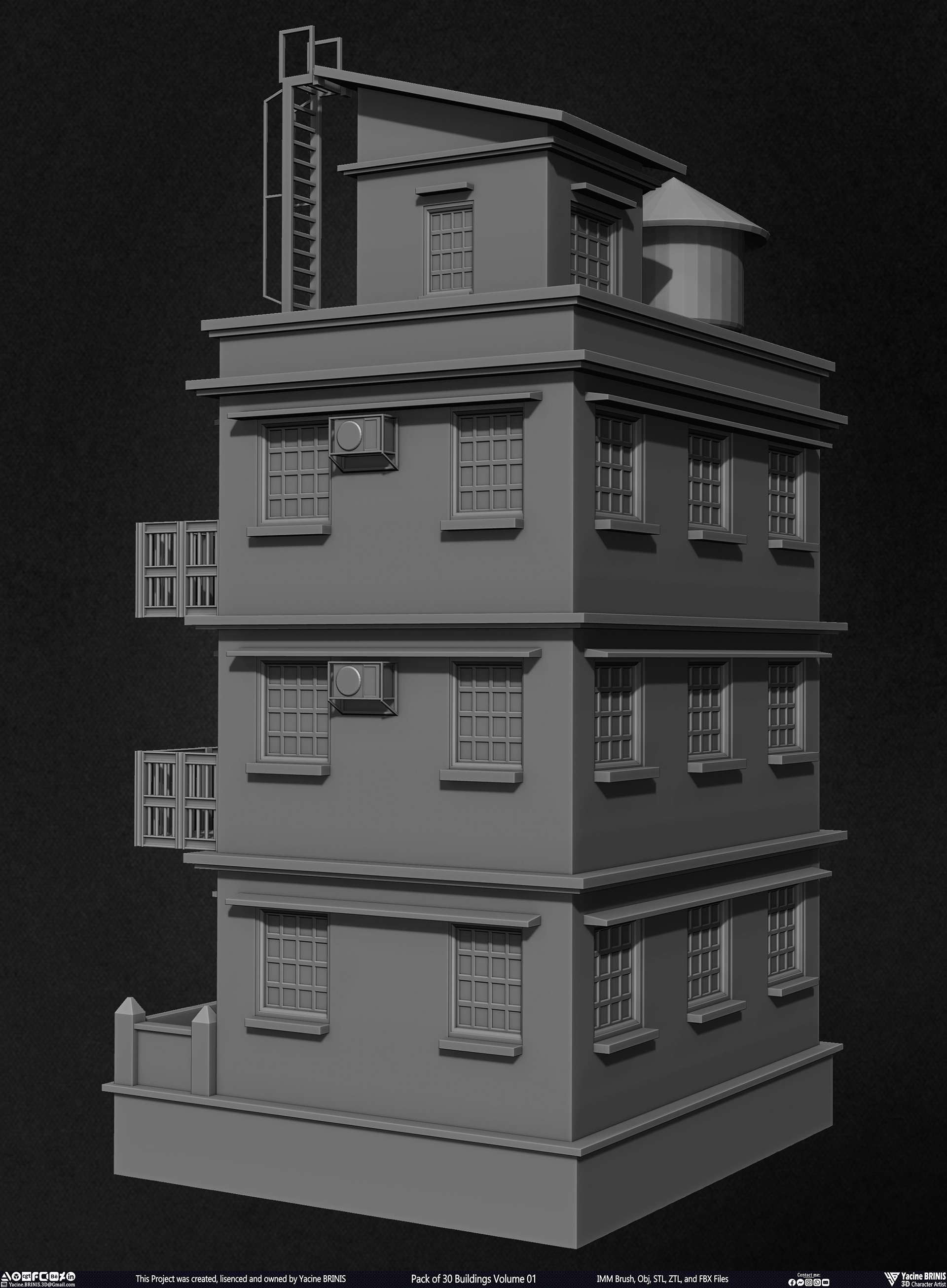 30 座建筑模型包丨Yacine BRINIS-43