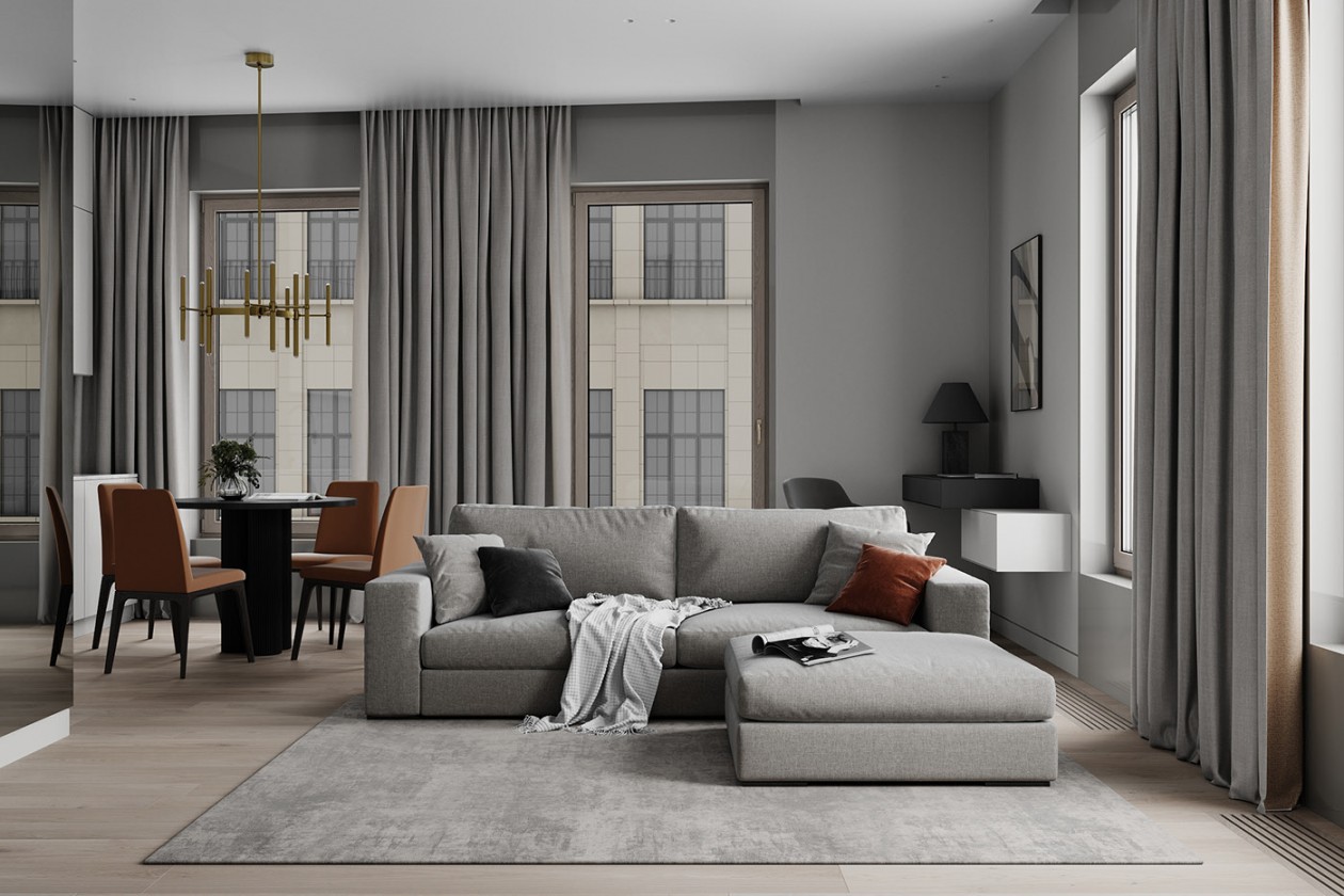 高级灰色系空间设计 优雅舒适的完美诠释-1