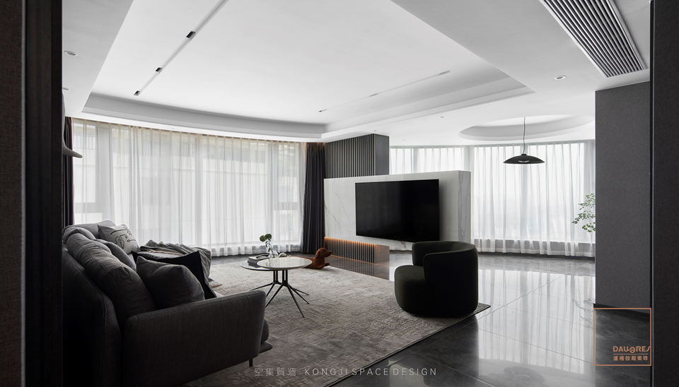 黑白灰的理性释放 · 浙江义乌现代家居设计丨中国浙江丨义乌空集装饰设计有限公司-9