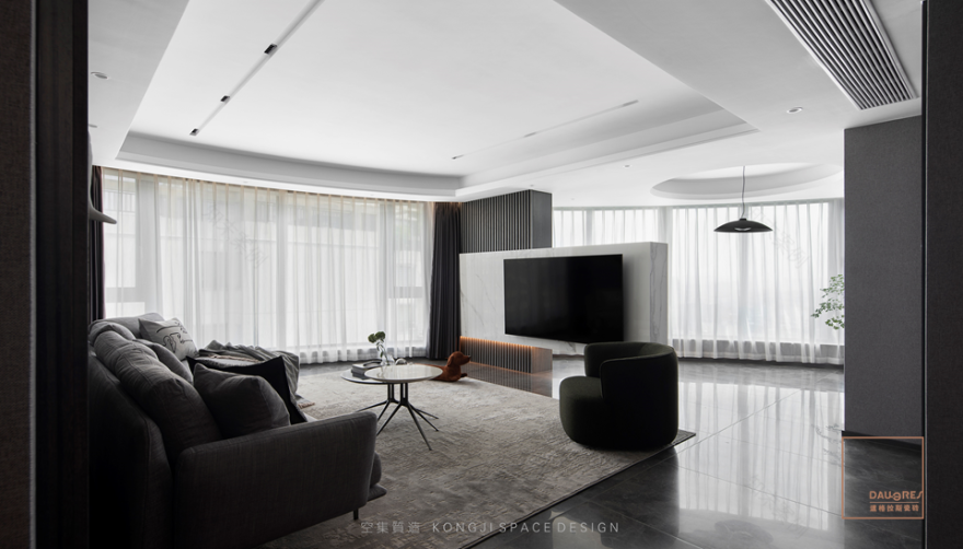 黑白灰的理性释放 · 浙江义乌现代家居设计丨中国浙江丨义乌空集装饰设计有限公司-9