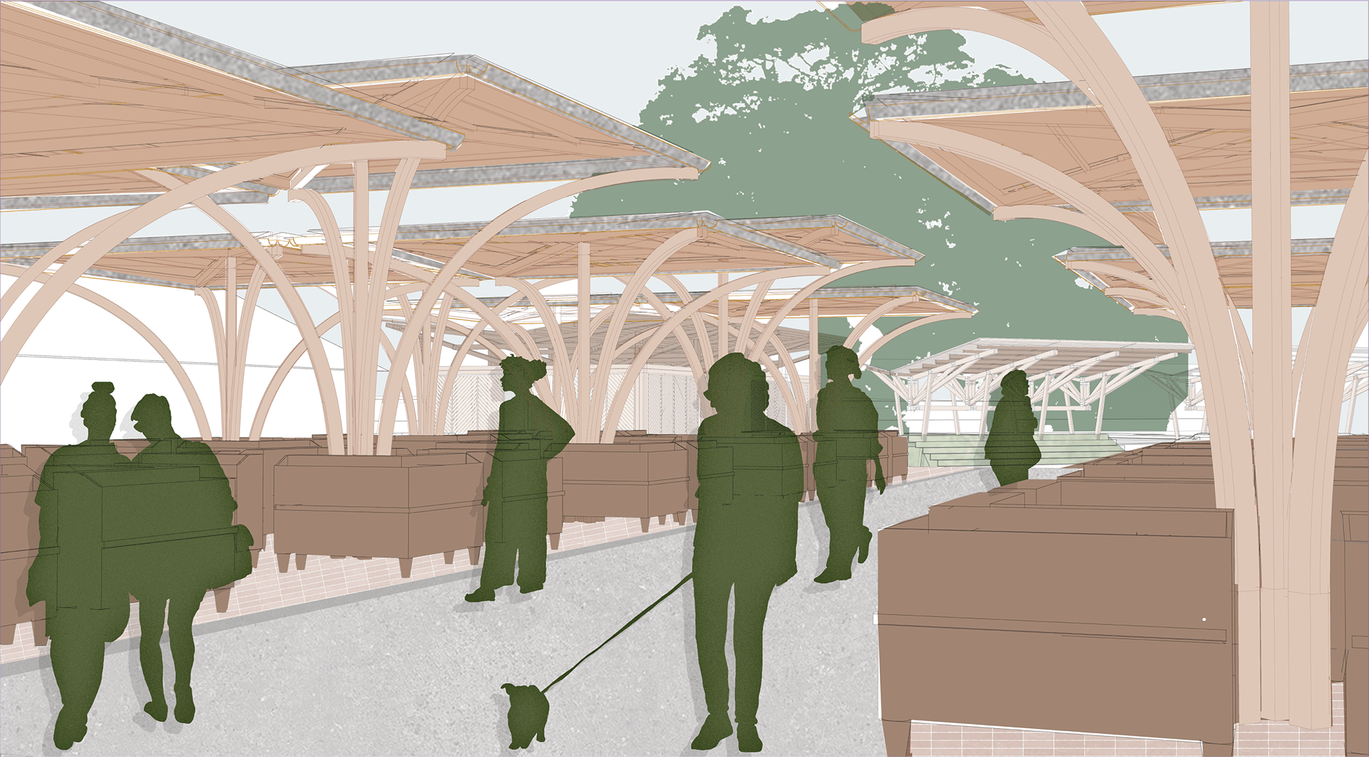 城市活跃边界：瓜皮互联区

注：Guapi可能是特定的地名，这里音译为瓜皮 ，如果有更准确的信息可以替换；Conectado有连接的、互联的意思，结合语境这里意译为互联区  丨哥伦比亚丨Universidad de los Andes（安第斯大学）-23