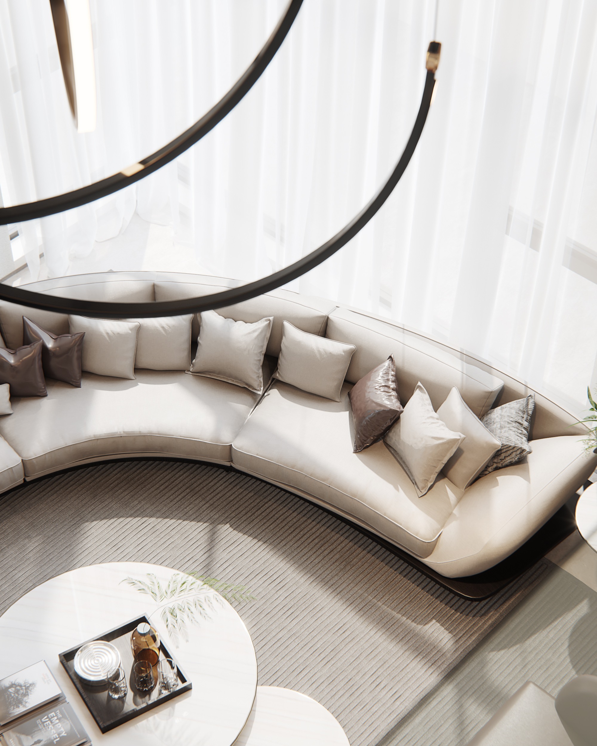 鸿烨表现|简约大气的客餐厅-6