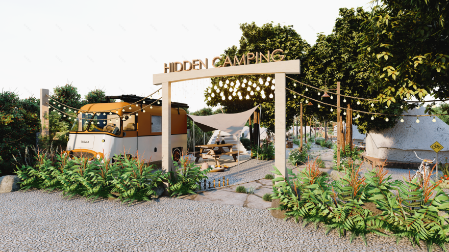 Hidden Mansions 露营地景观设计丨越南胡志明市-5