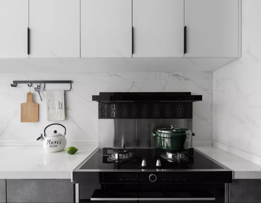 85㎡水电云立方套三双卫,绿色艺术空间的焕新设计-83