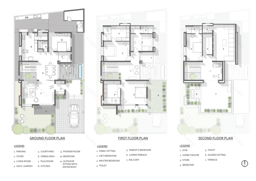 绿意盎然的四口之家——印度 Box House-15