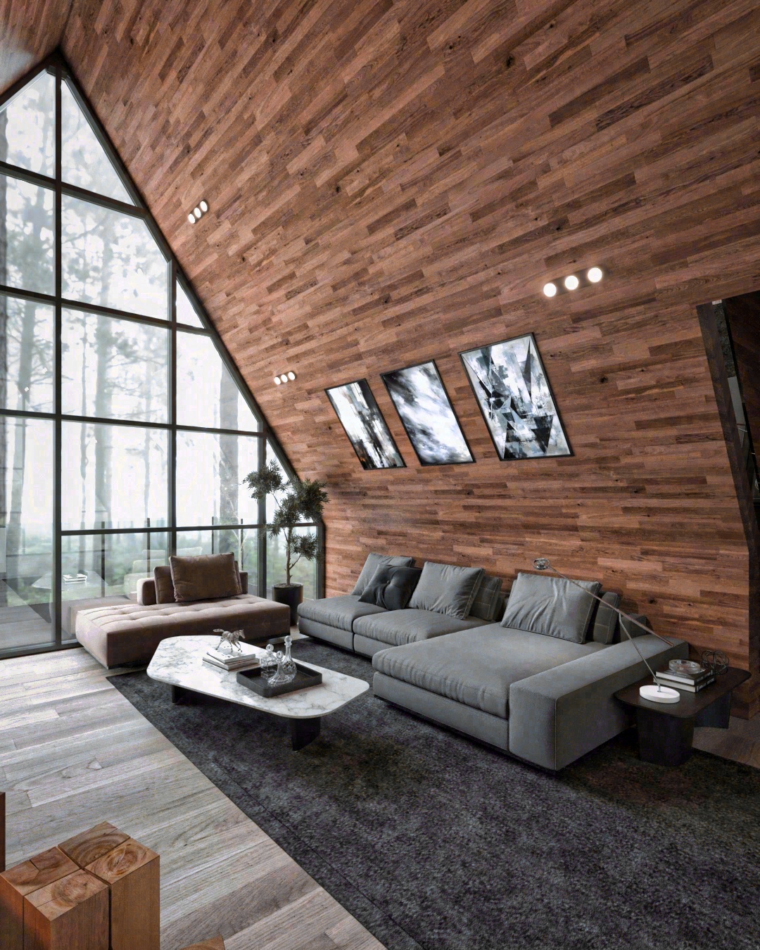 Lima AFrame Cabin 全包装修-13