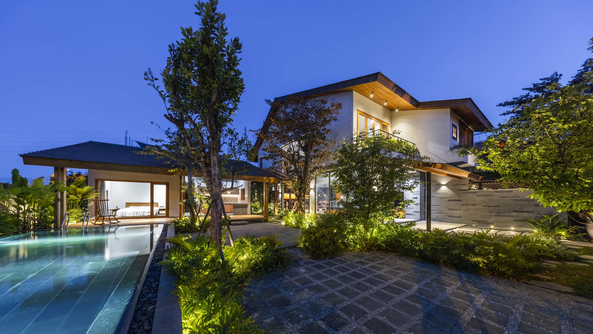 别墅庭院丨越南丨AN NAM Architecture-55