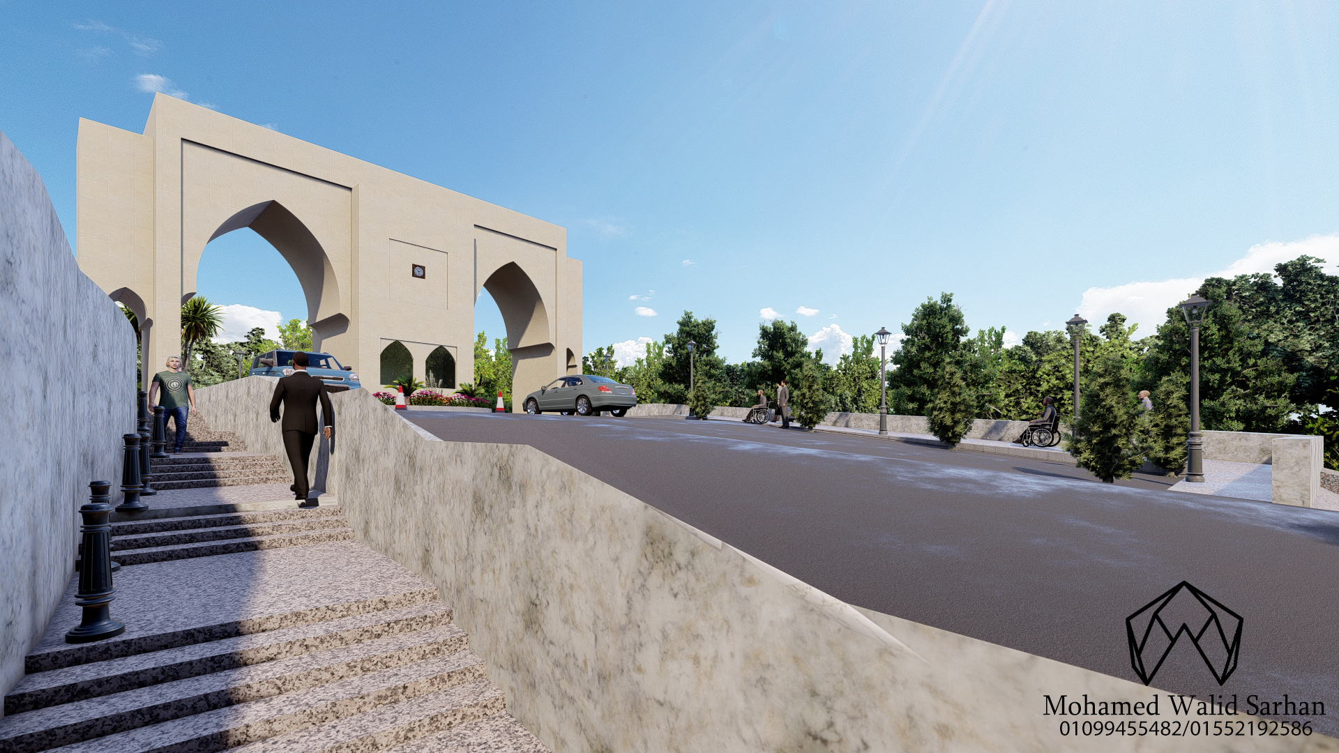 Landscape of a university in Jordan-9