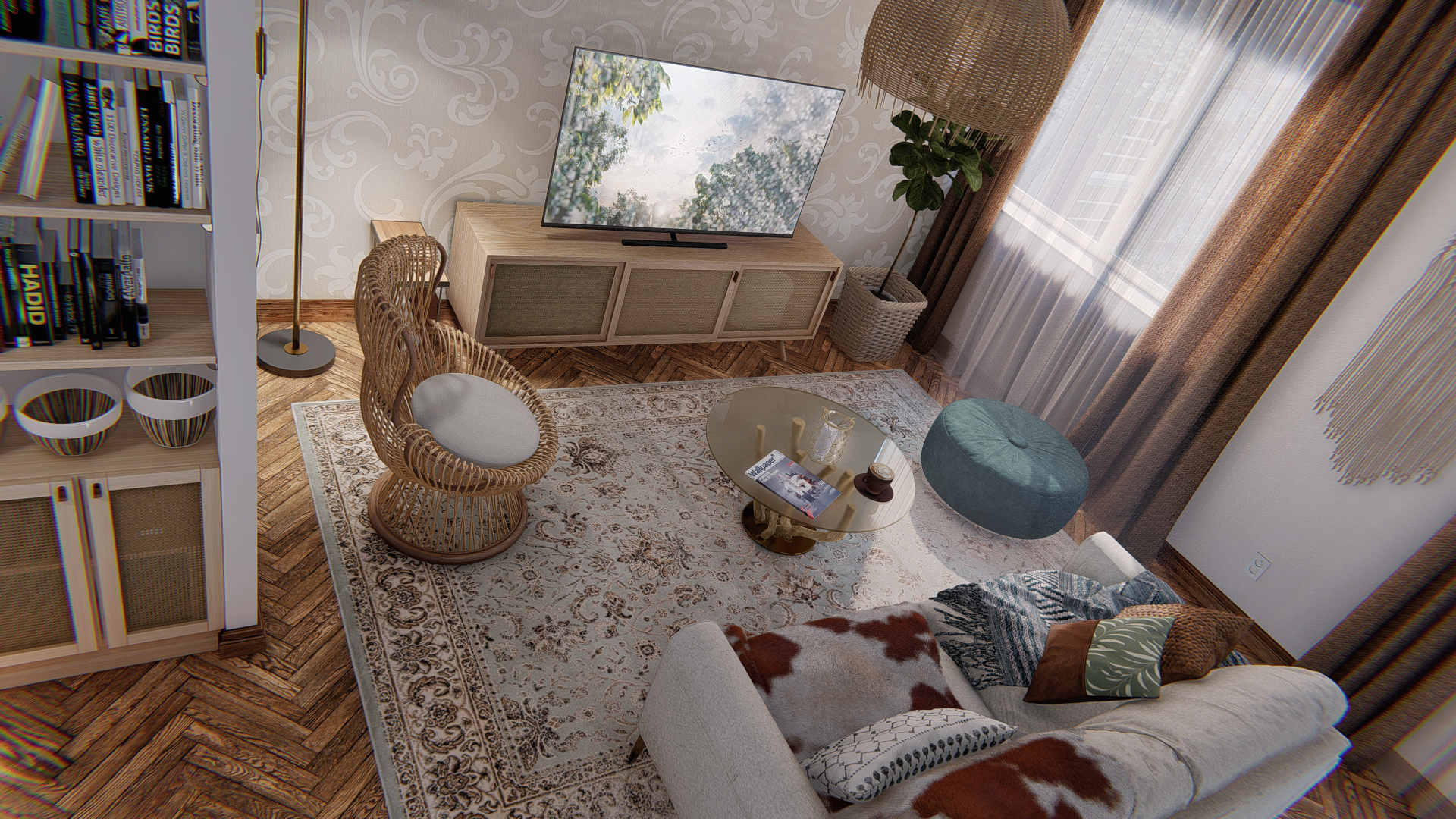 Rustic Boho Apartment 室内设计丨贝尔格莱德-4