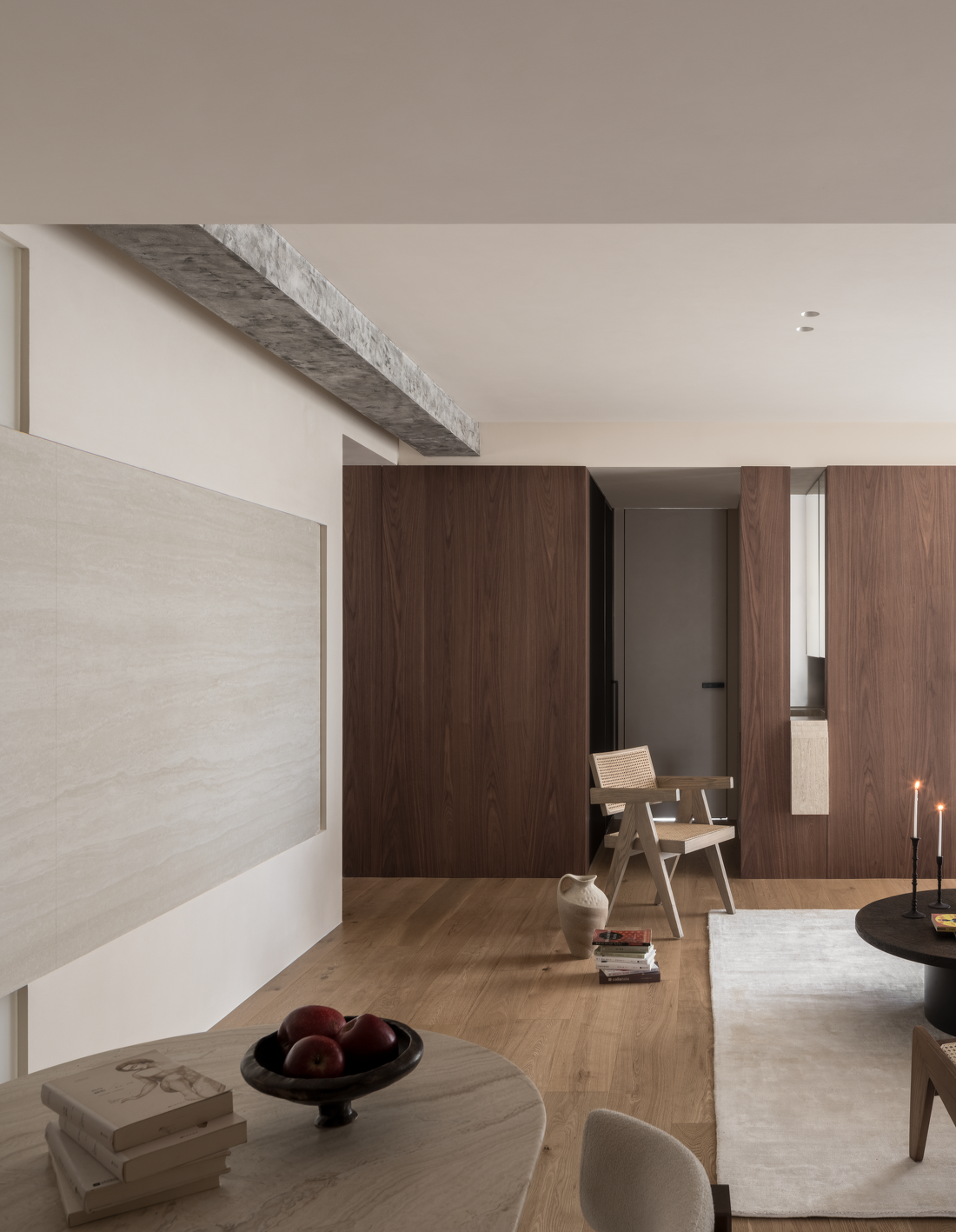 LDK联动造洄游动线,温暖的木质极简家-8