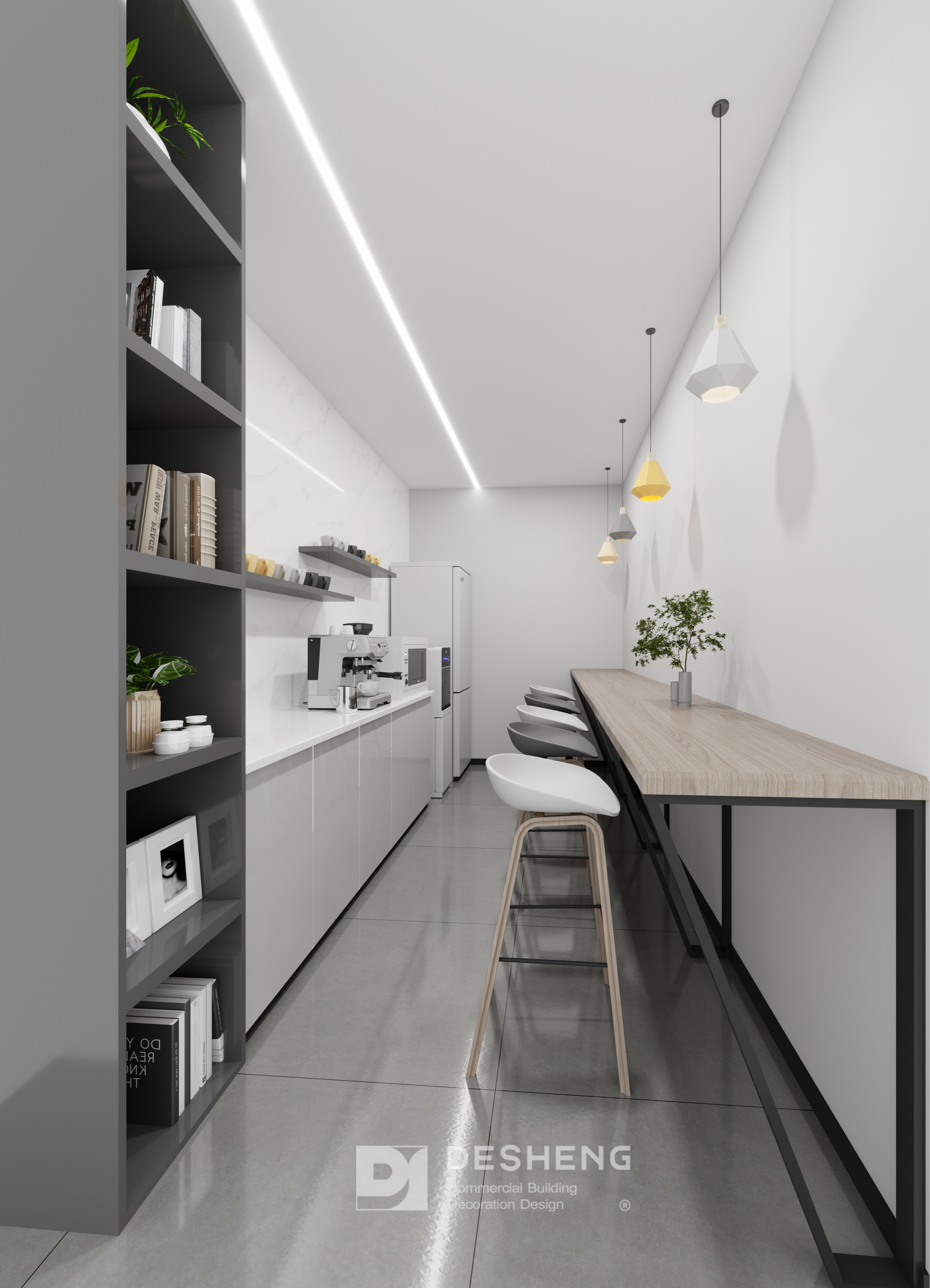 德盛装饰办公室装修作品-云潼科技-1