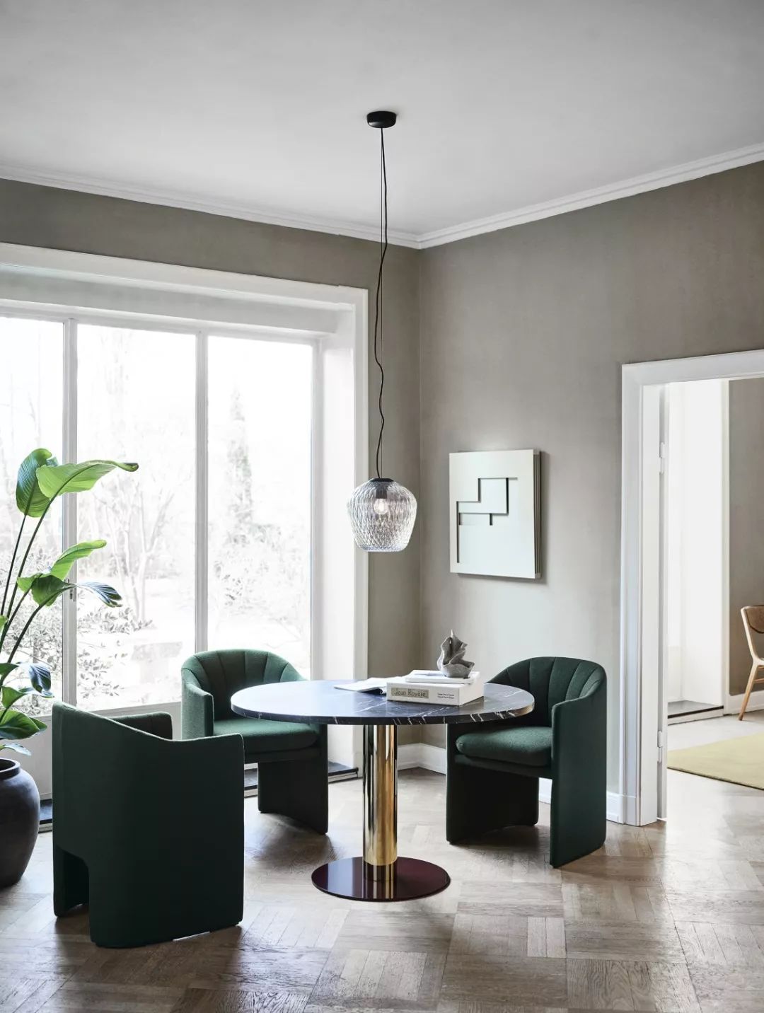 自然绿++ 白色，打造奢华空间设计-1