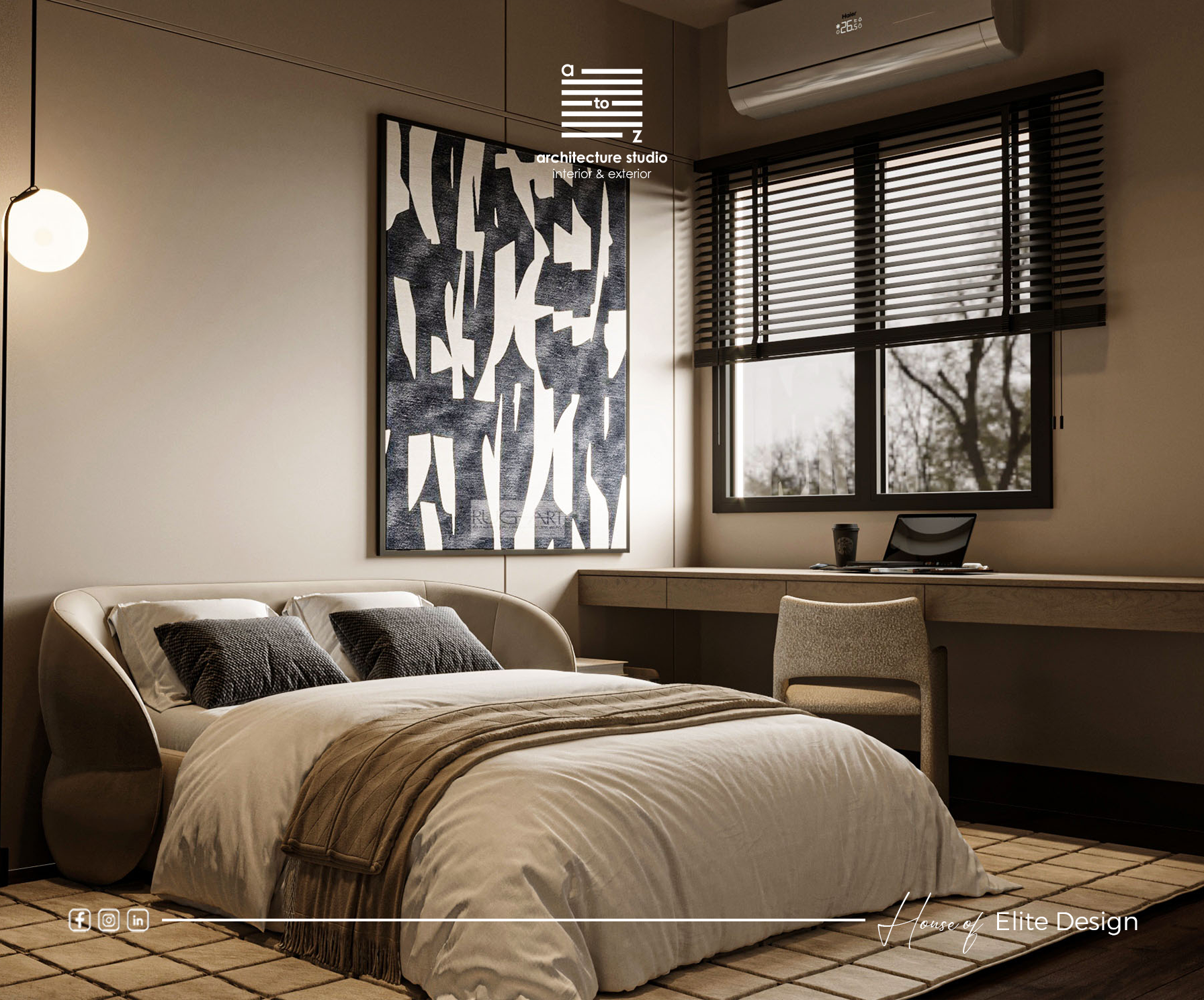 男孩的卧室丨EgyptCairo丨A2Z Architects™-12