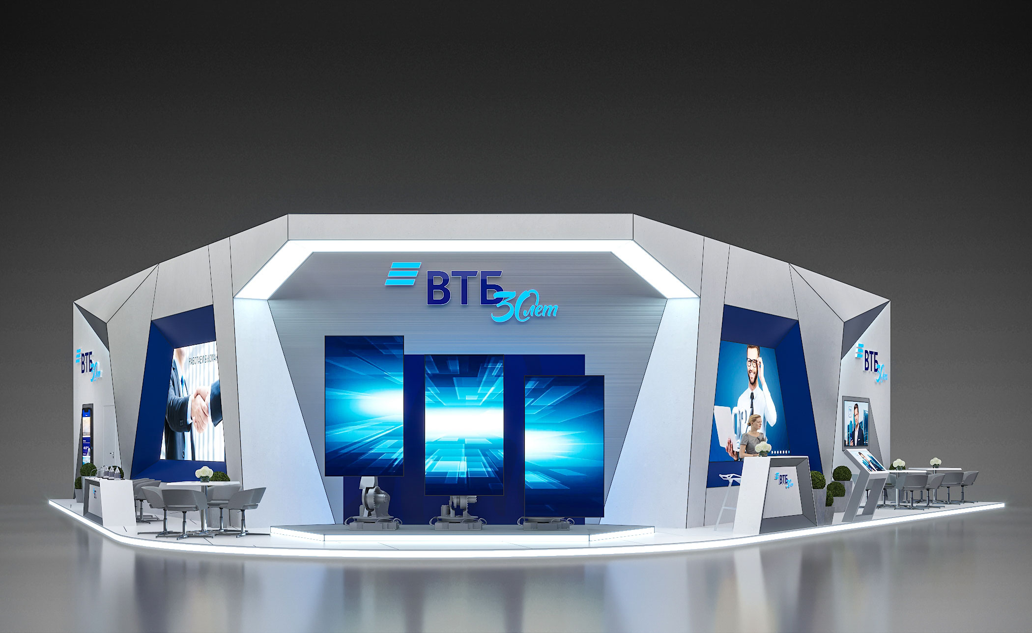 Стенд 140 метров для компании ВТБ-0