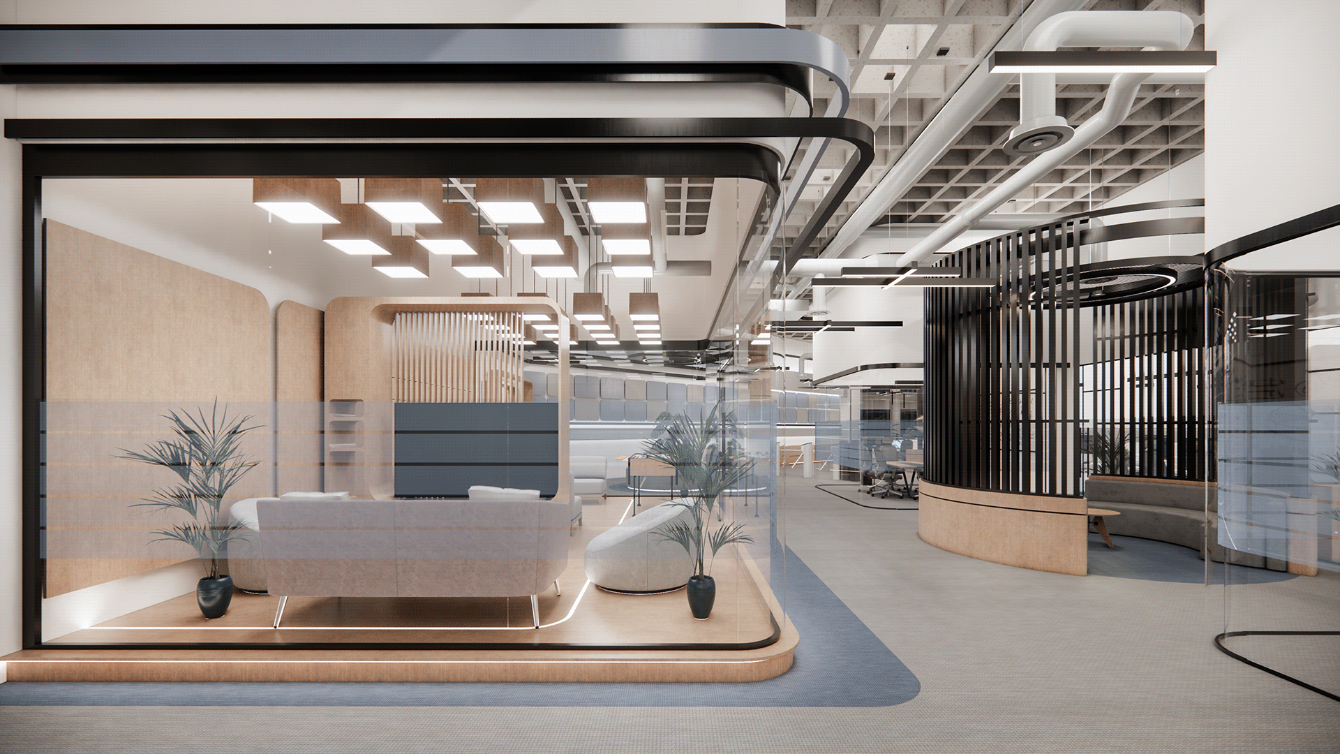 联合办公，Modern-Industrial Office Design-20