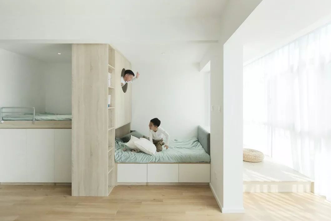 59㎡小屋变身四口之家舒适居所,设计亮点一一解析-33