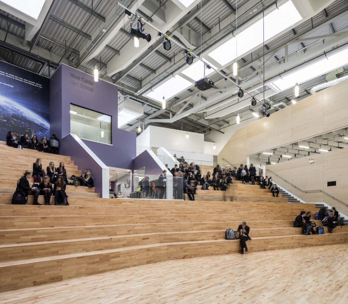 苏格兰 West Calder 中学现代教学楼-8