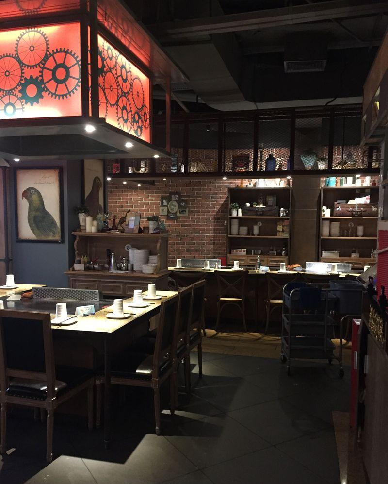 虎门万达57°湘工业风餐厅设计-0