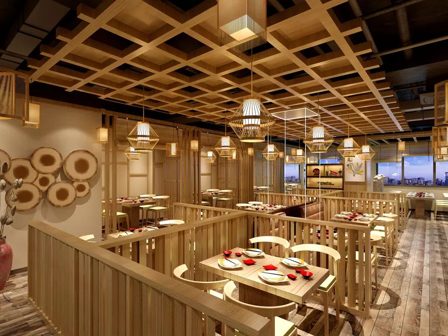 西昌日式料理店设计-帝森装饰专业餐厅设计公司-7