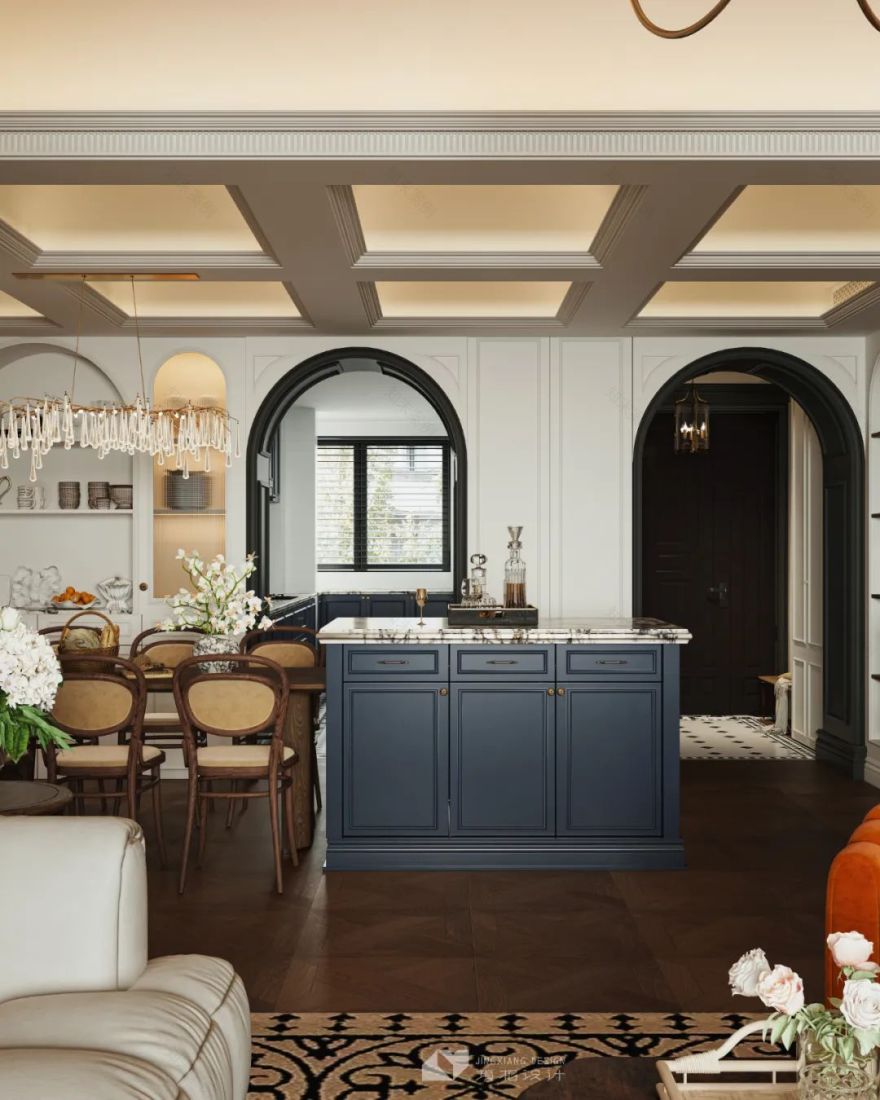 深圳金地翠堤湾法式复古住宅设计丨中国深圳丨深圳境相设计-28