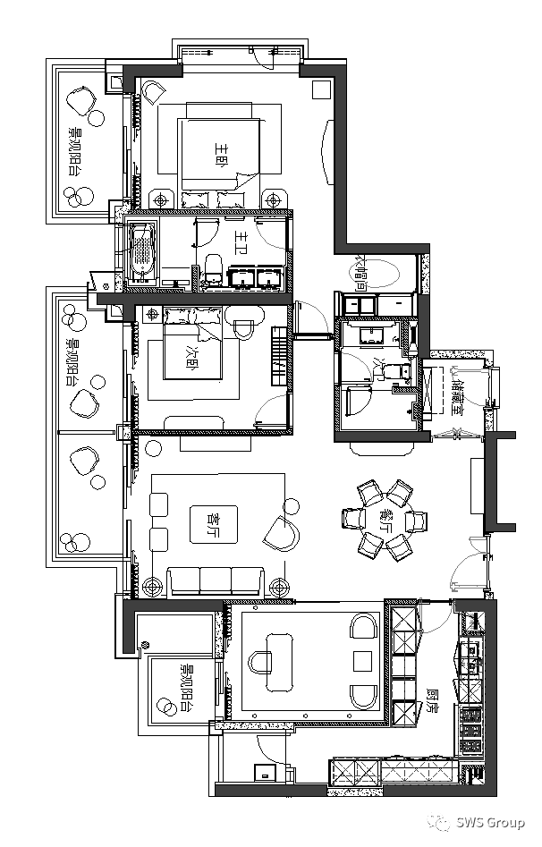 上海滨江凯旋门二期样板房 | 豪华空间与艺术生活的融合-65