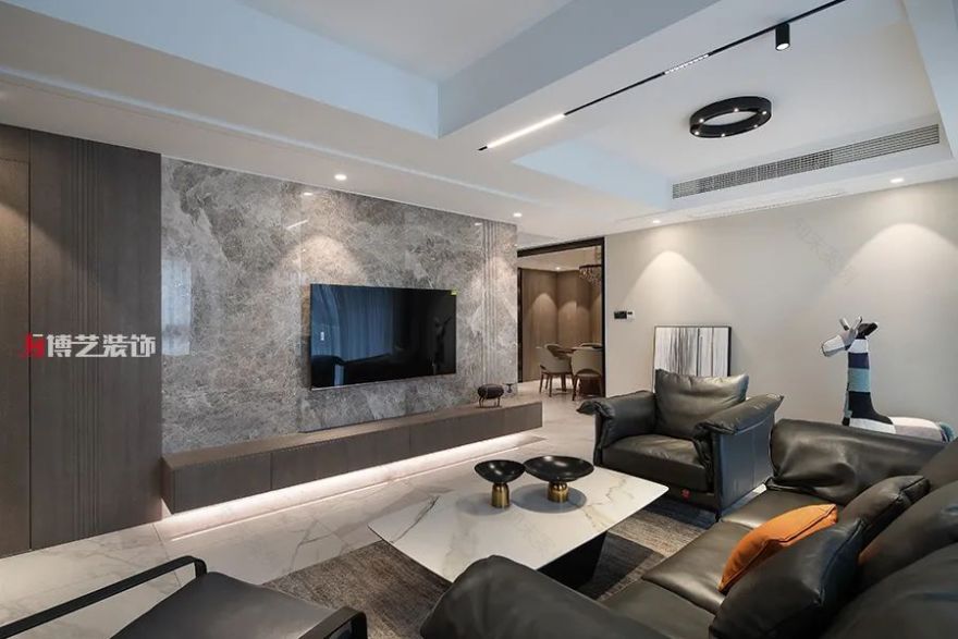 嘉兴优尚花园 150㎡现代简约设计,大气而简约的生活空间-19