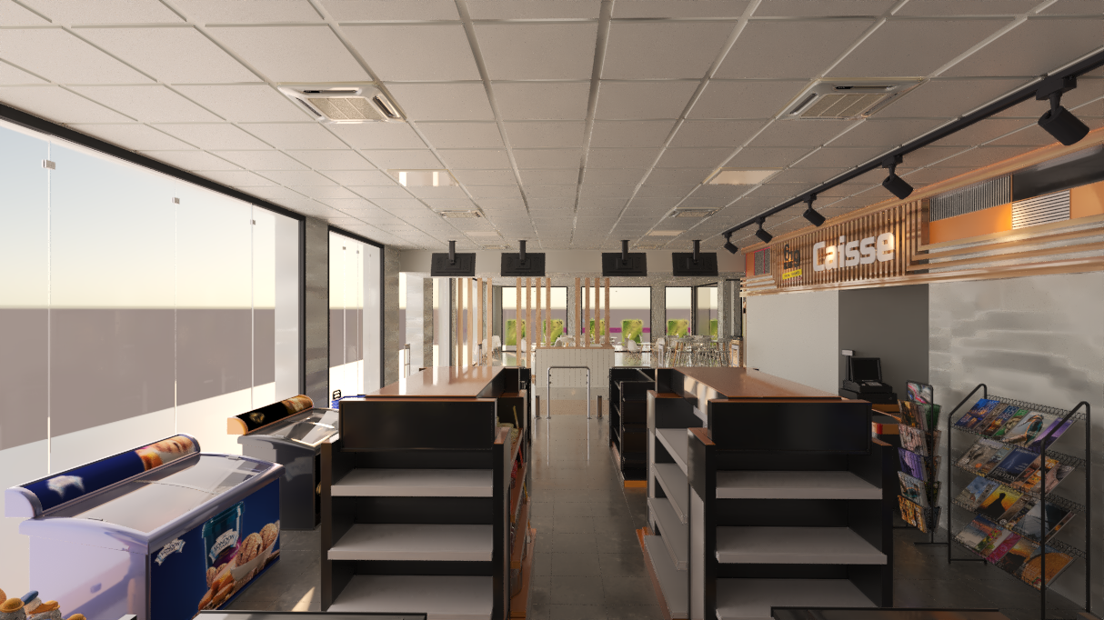 加油站的美食广场和商店设计 · 突尼斯-9