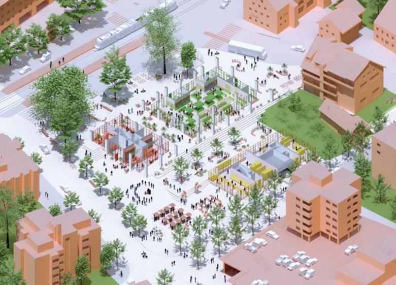 gus wüstemann architects AG丨2nd prize, Competition, New Housing Complex with Tower Affoltern丨瑞士-4