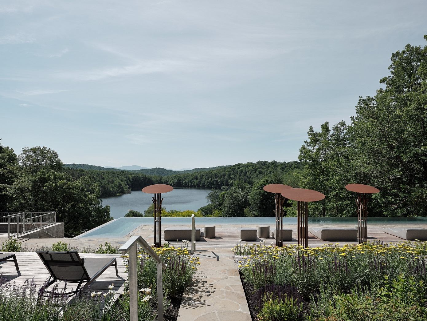 A Larger Than Life Thermal Bath Overlooks Lake Gale-15