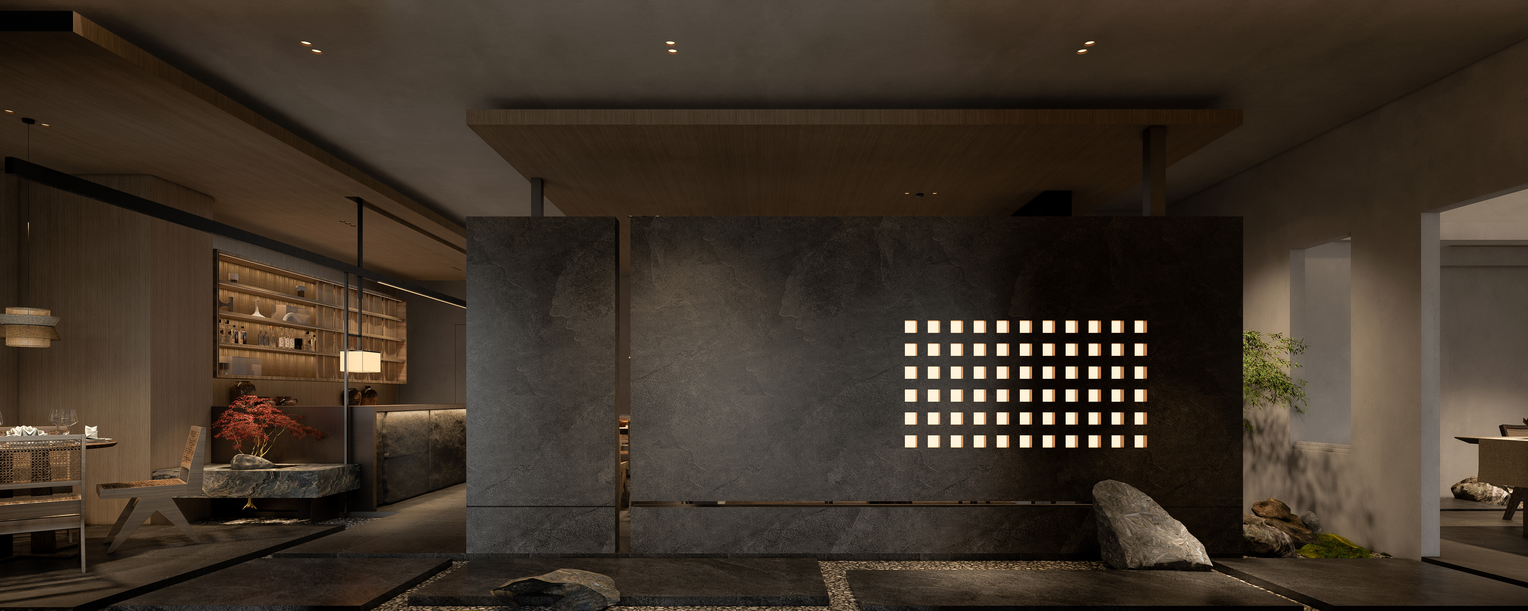 中式水墨风茶餐厅-7