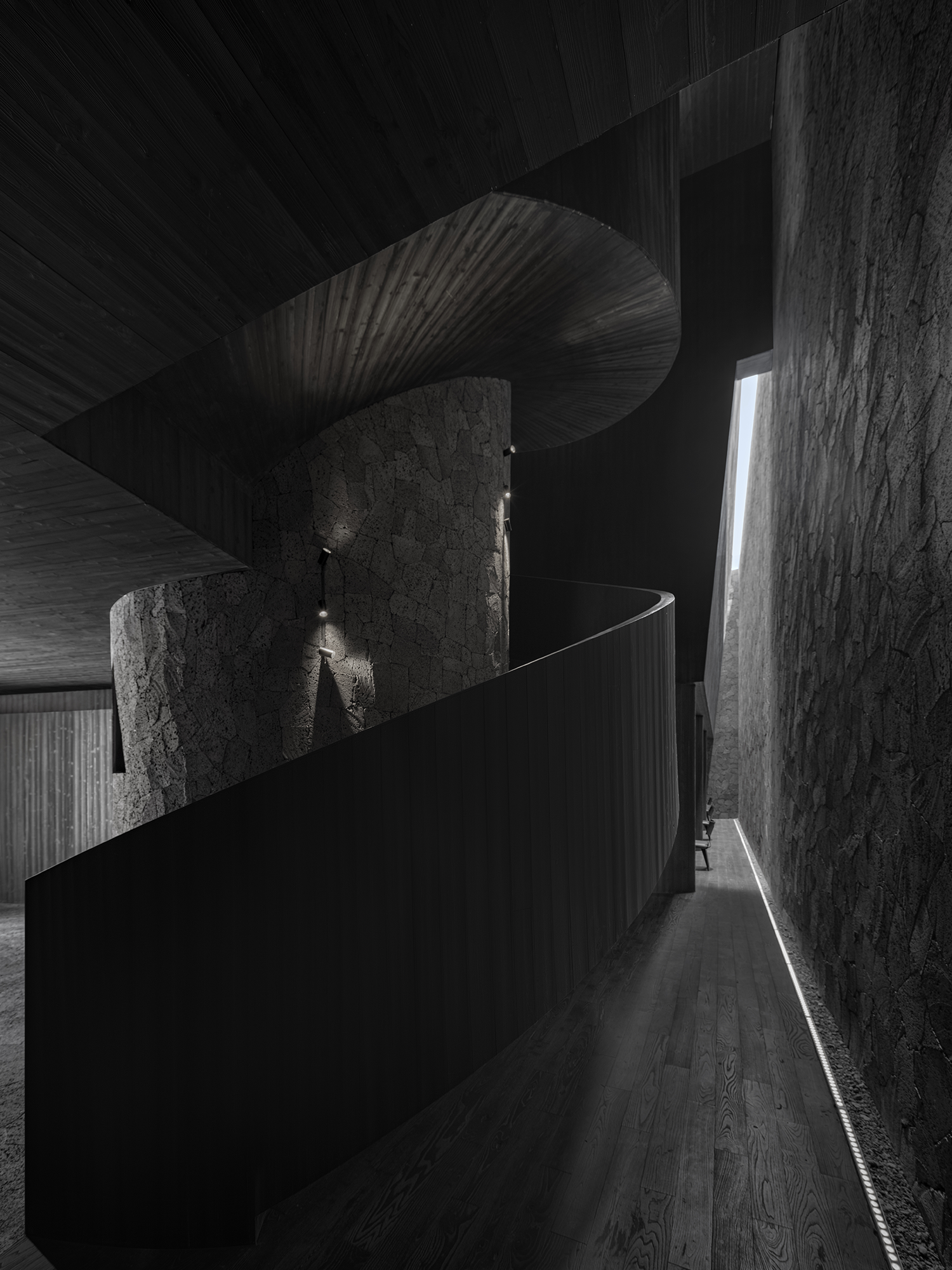 田间之上中国湘菜馆丨中国广州丨黑白木设计-30