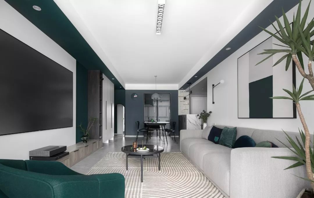 85㎡水电云立方套三双卫,绿色艺术空间的焕新设计-56