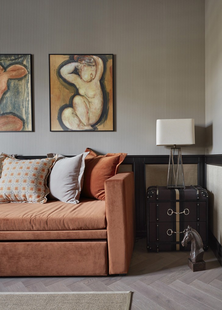 俄罗斯奥廖尔公寓 | 独特的蓝绿色调设计-8