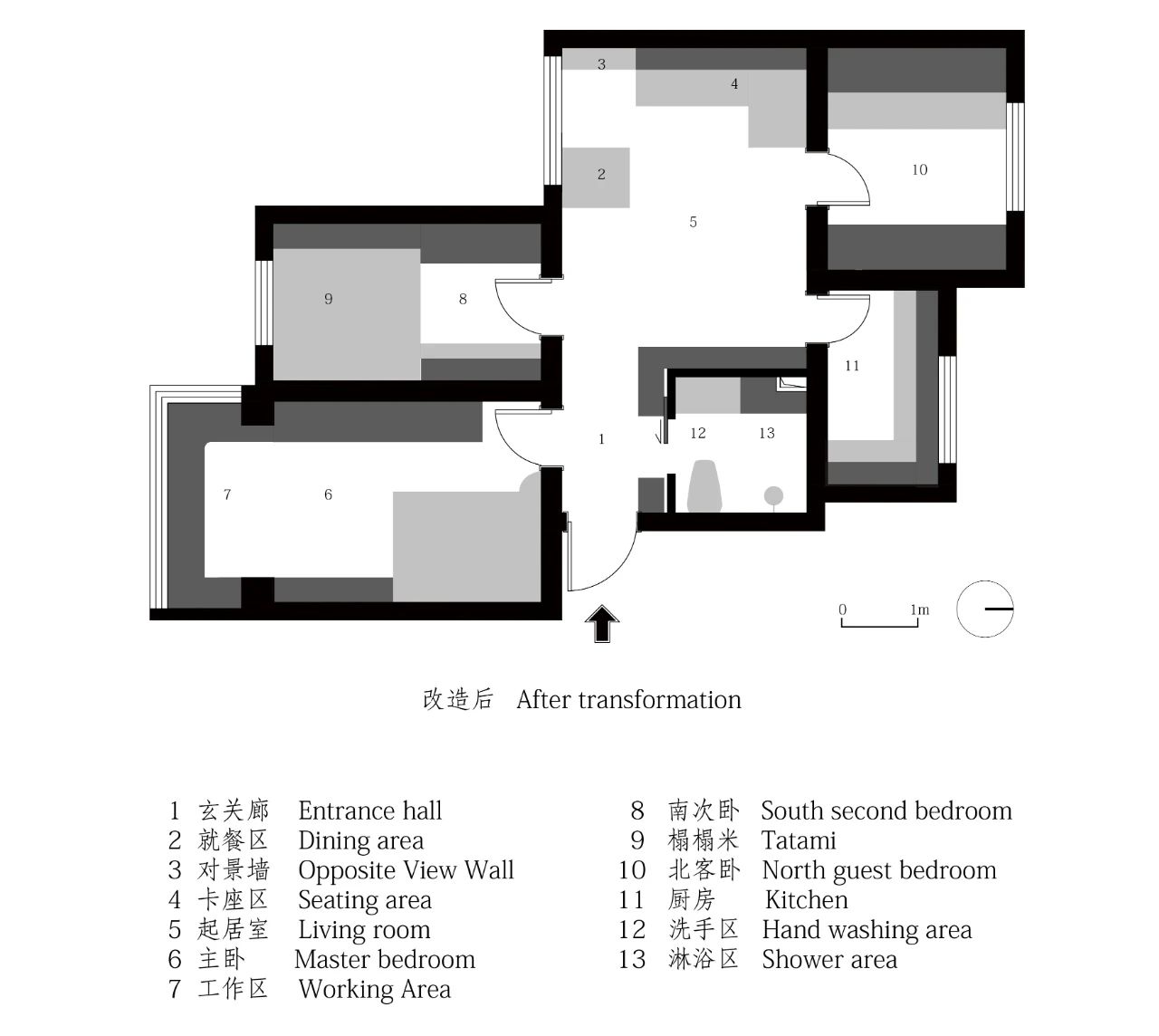 “凿壁借光”·小家变大的空间策略丨中国北京丨水行设计ShuǐXíngDesign-20