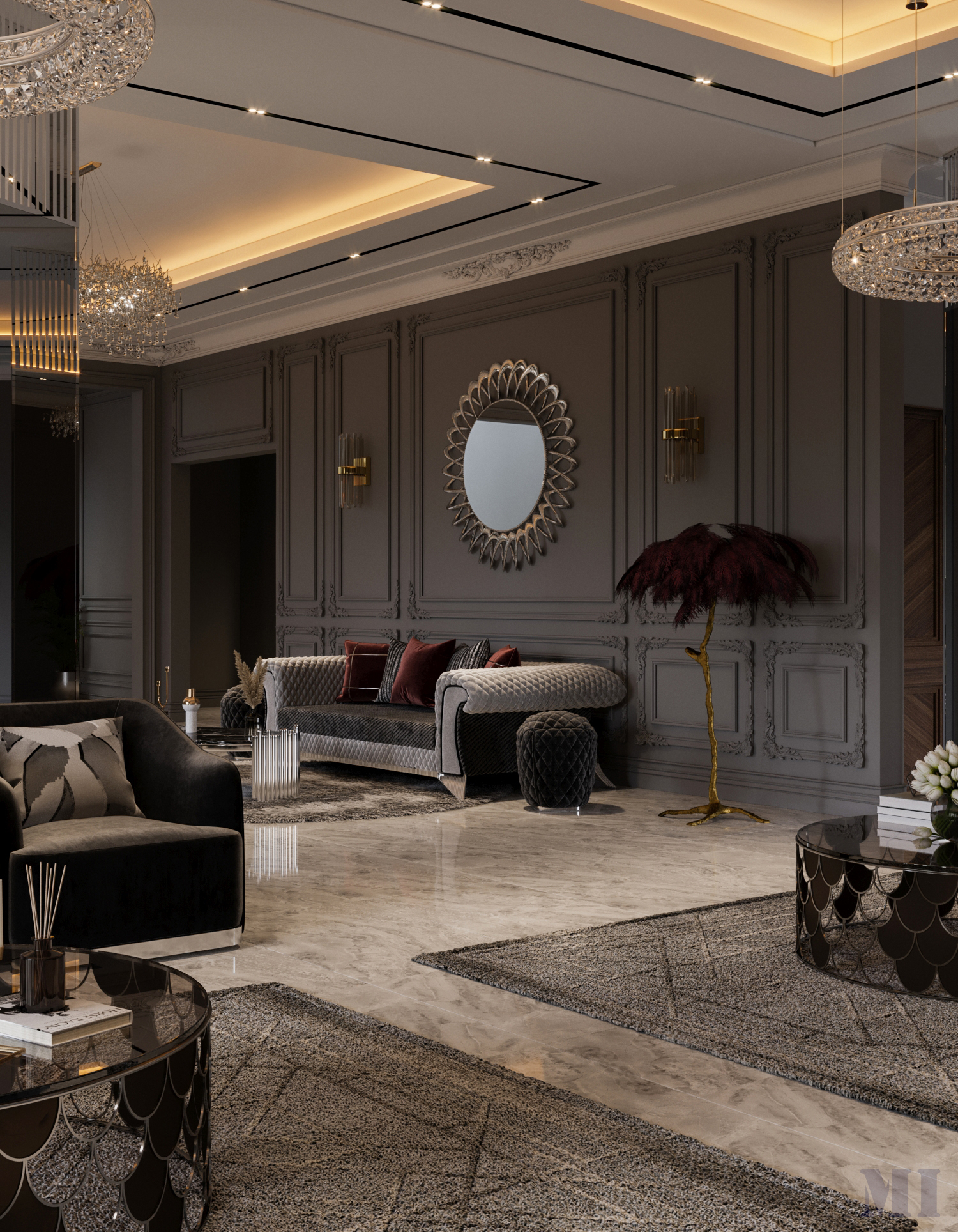 豪华黑暗别墅丨Mohamad İssa-12