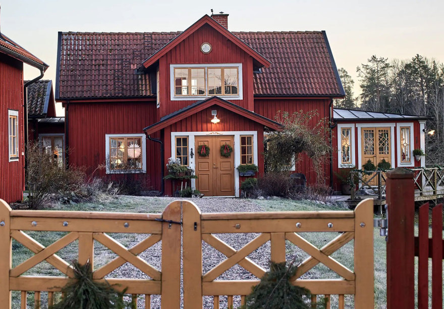 瑞典 19 世纪农场屋的温馨冬季假期-3
