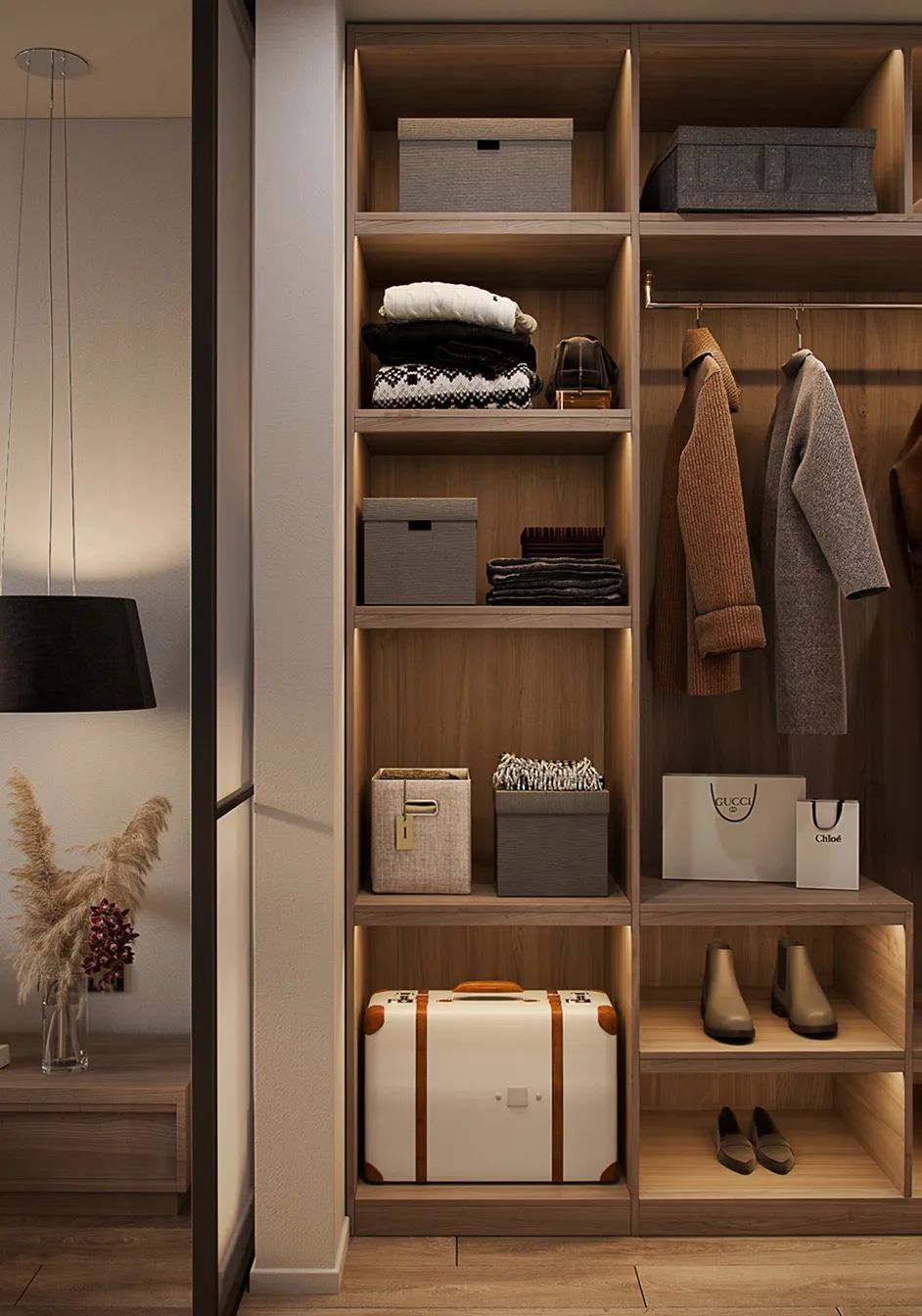 85㎡现代轻奢三居室设计丨Alexander Bocharov-64