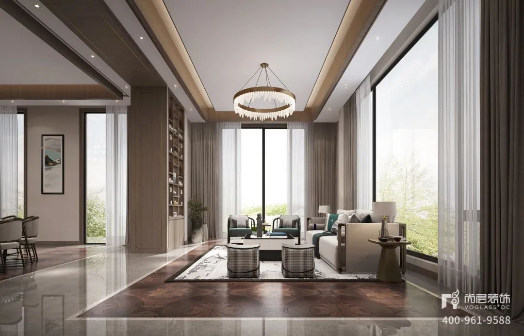 尚层装饰 2600 平气韵大宅 | 新中式风格的美学盛宴-28