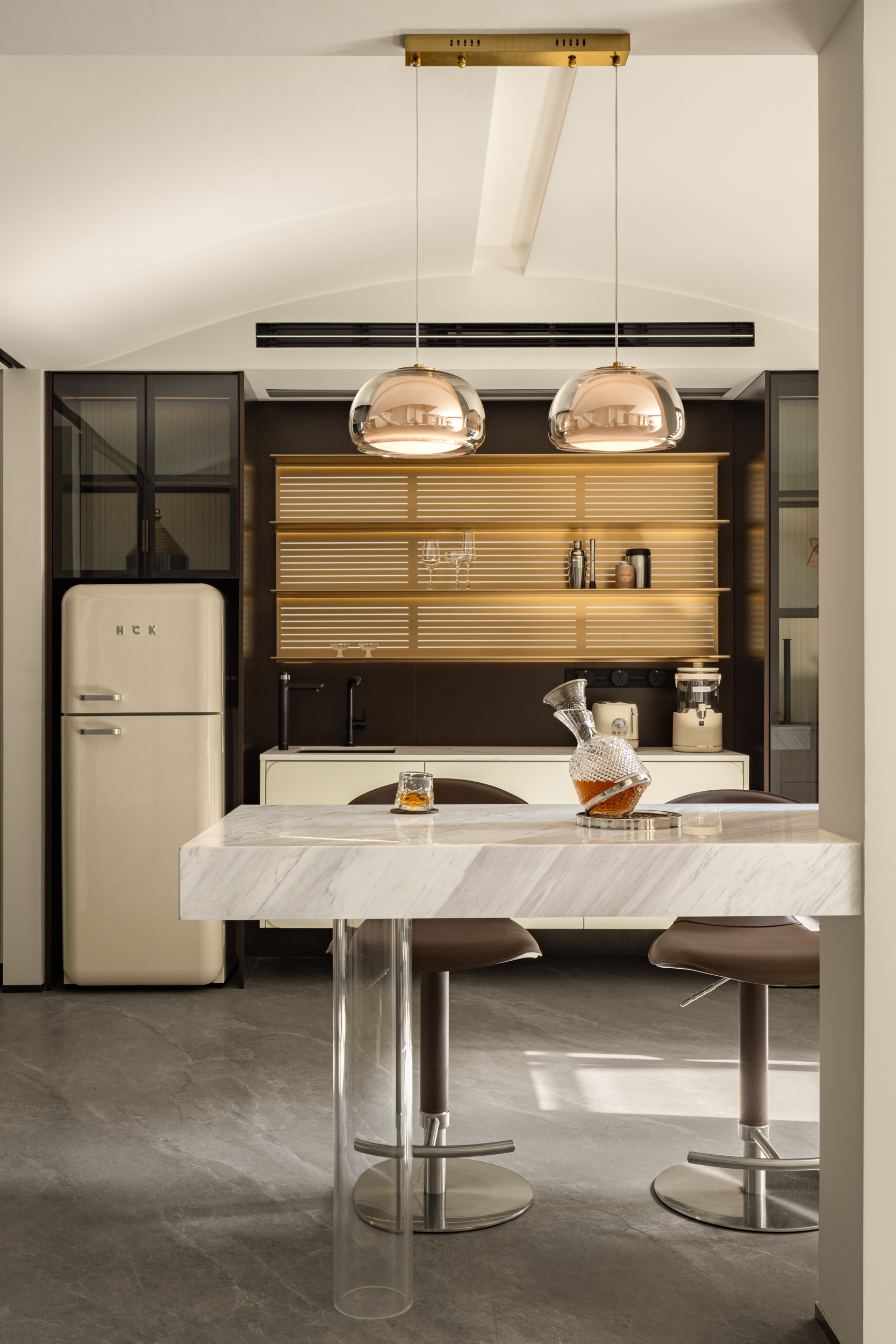 现代轻奢复式私宅丨OFD 一度经纬°设计-31