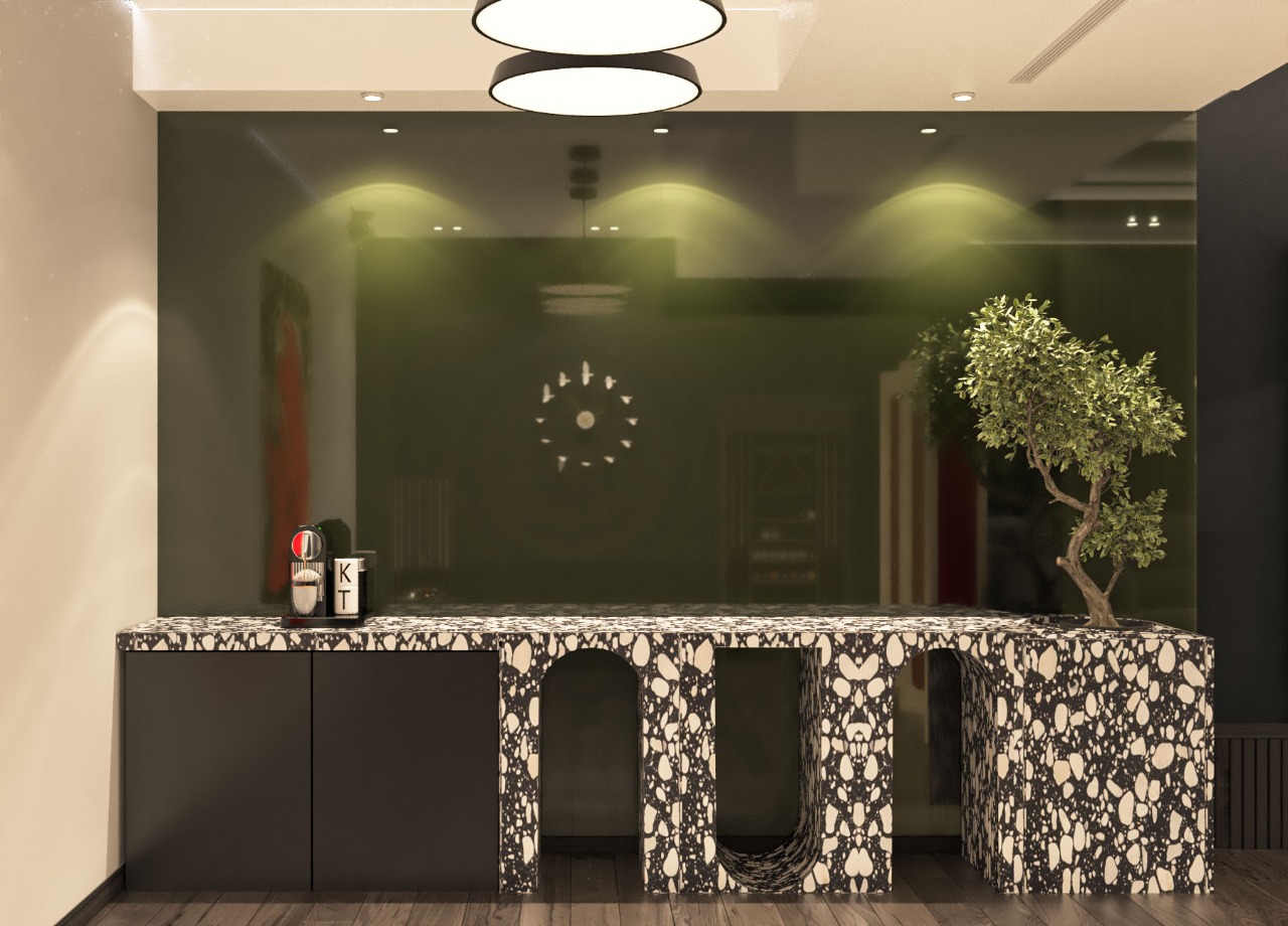 Contemporary,home cinema, billiard, terrazzo-4